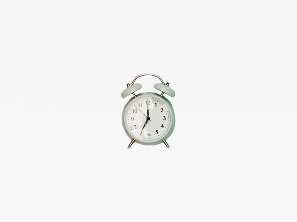 Gray Double bell Clock