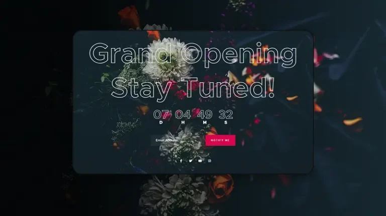 Coming Soon Maintenance Mode Template 5