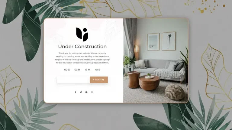 Coming Soon Maintenance Mode Template 7