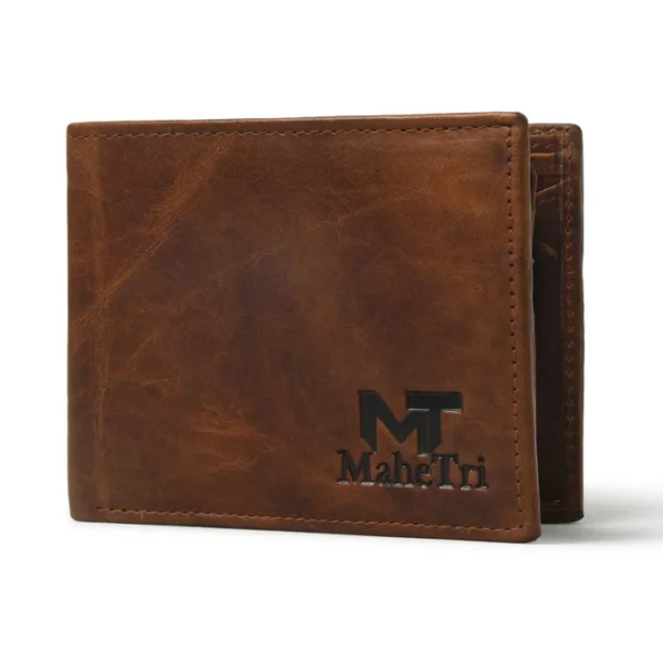 Genuine Leather Bi-Fold Wallet