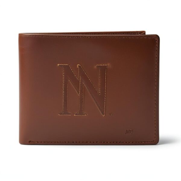 Monogrammed Leather Bi-Fold Wallet