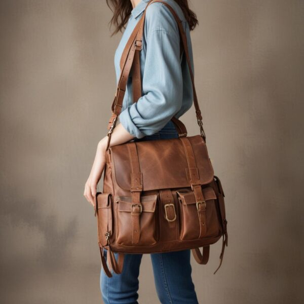 Classic Leather Shoulder Bag