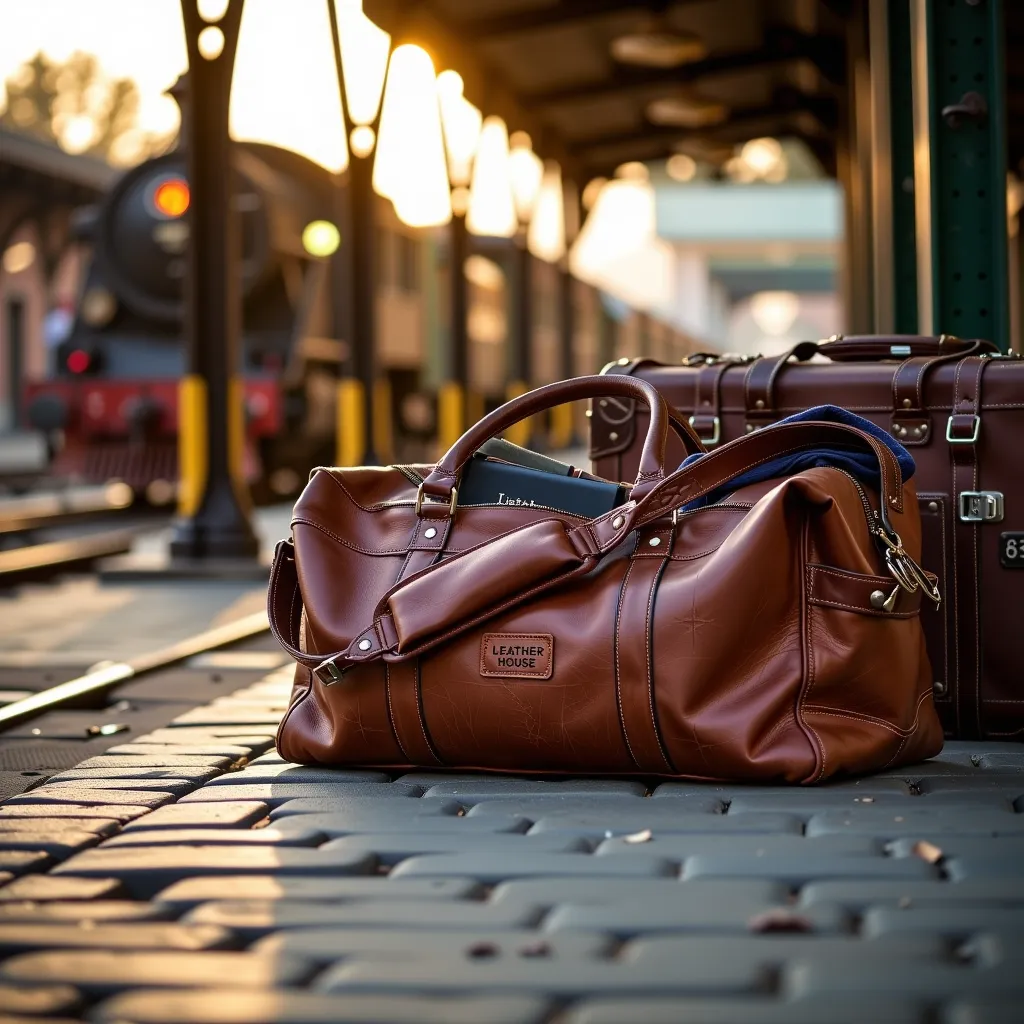 leather duffel bag