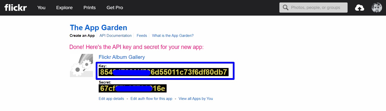 How to get Flickr API Key - WP Frank