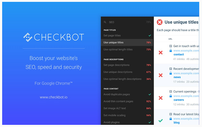 Checkbot Extensions for Web Designers