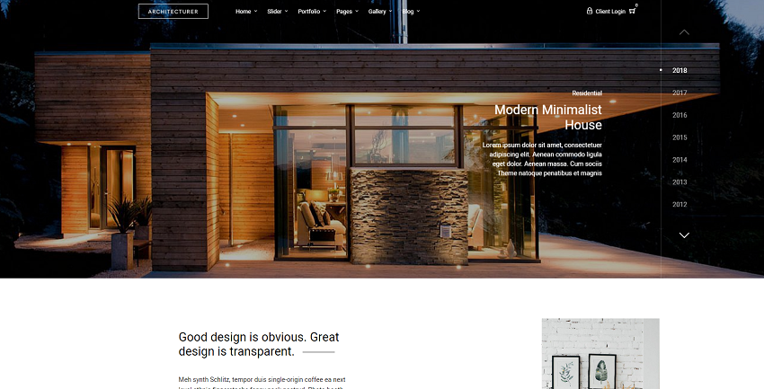 Architecture - WordPress for Interior Designer