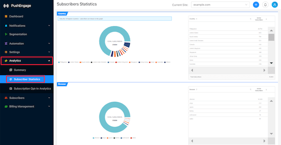 Subscriber Statistics