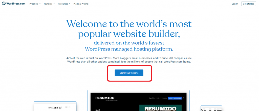 Register for a Free WordPress Account