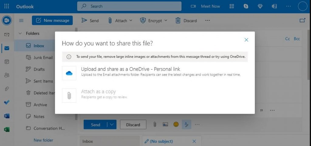 OneDrive: For Outlook and Outlook.com