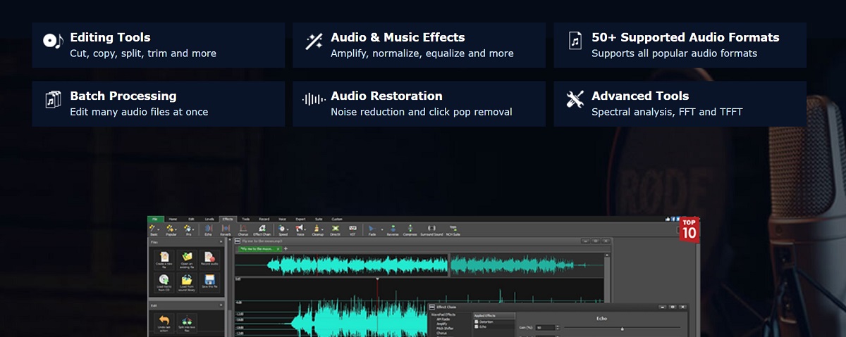 WavePad Audio Editing Software