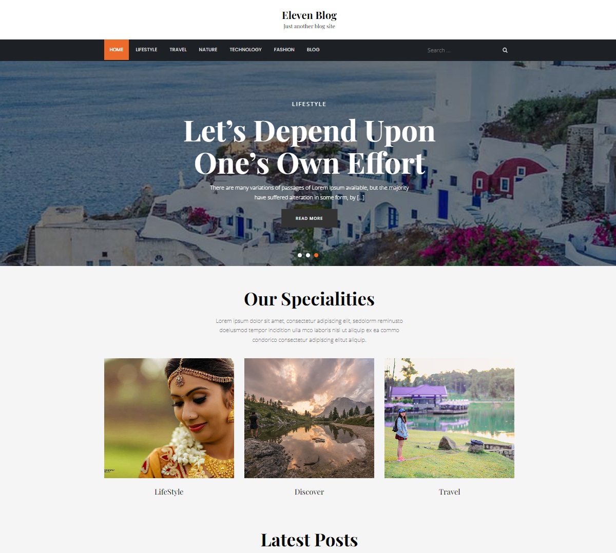 Eleven Blog Theme