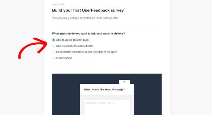 Build your survey