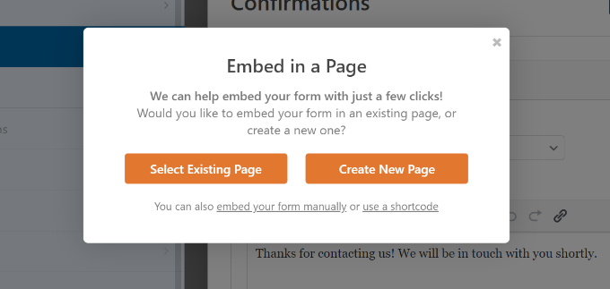 Embed in a page