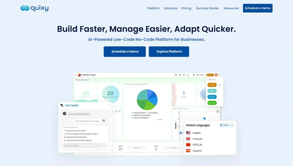 8 Best Workflow Management Software For 2023 6 Quixy - AI-Powered Low-Code No-Code App Development