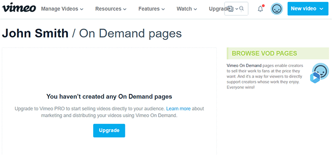 on demand pages