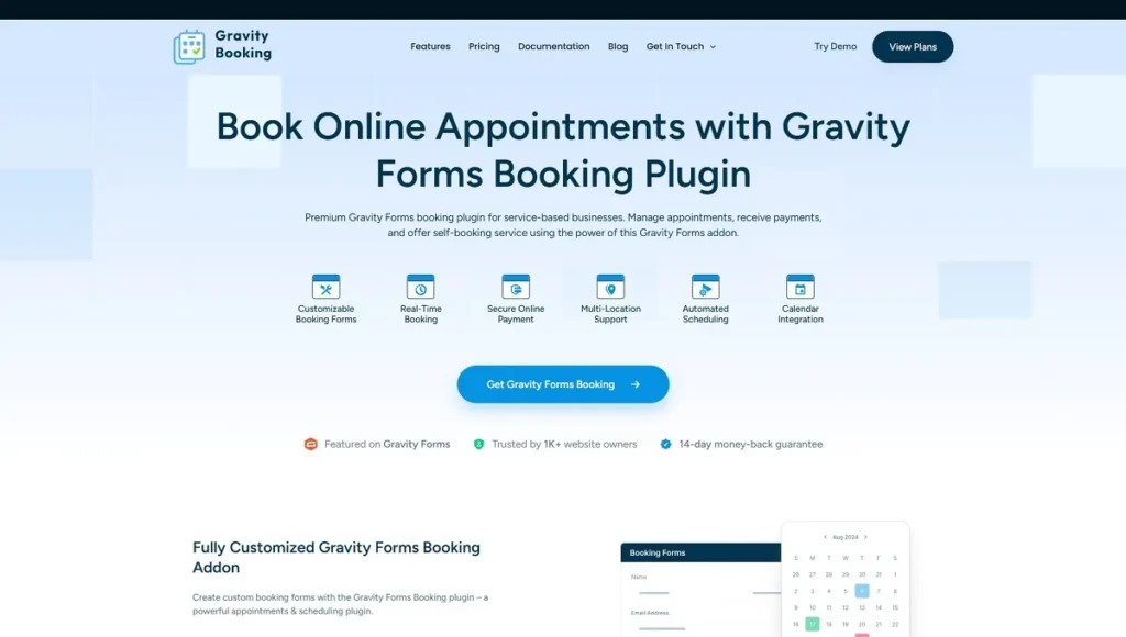 Book Online Appointments with Gravity Forms Booking Plugin