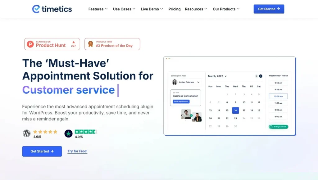 15 Plugins for Creating an Appointment Scheduling Website 6 WPTimetics WordPress Plugin for appointment scheduling