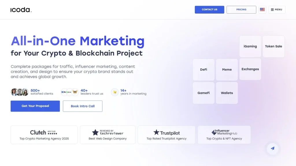 icoda - all in one marleting for crypto digital world