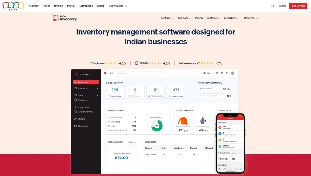 Zoho Inventory - Inventory Management Software Online Inventory Management