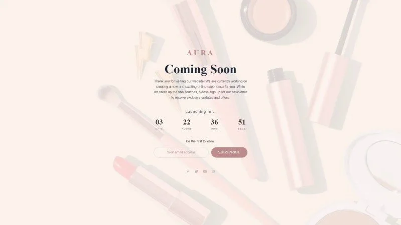 Coming Soon Maintenance Mode Template 18-beauty