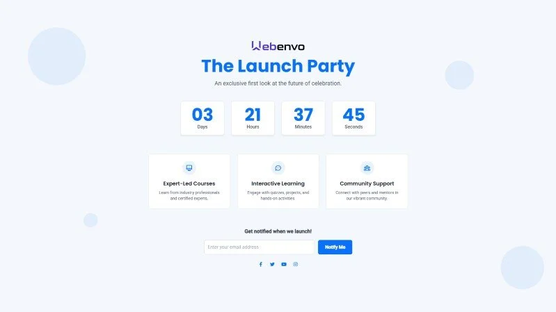 Coming Soon Maintenance Mode Template 22-education