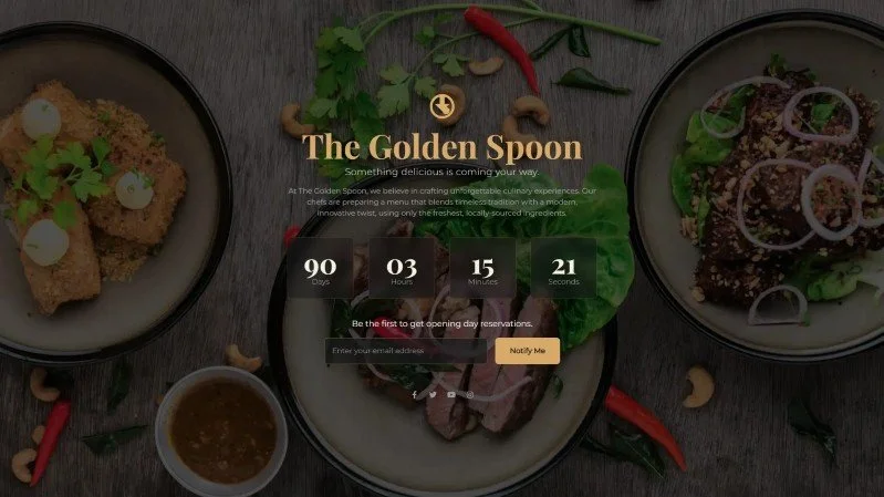 Coming Soon Maintenance Mode Template 25-food