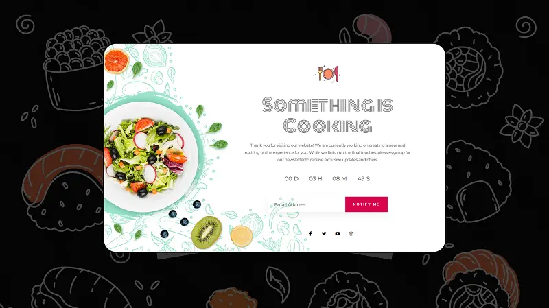 Coming Soon Maintenance Mode Template 8