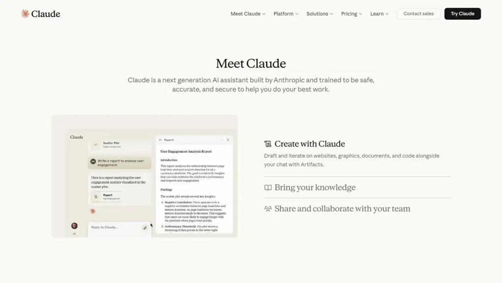 Claude - A next generation AI assistant coding tool