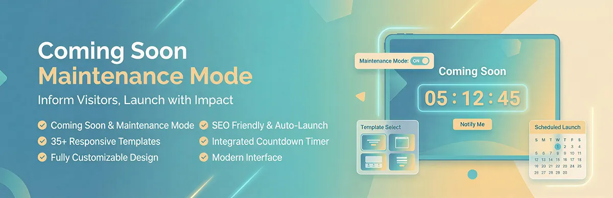 Free Coming Soon and Maintenance Mode WordPress Plugin