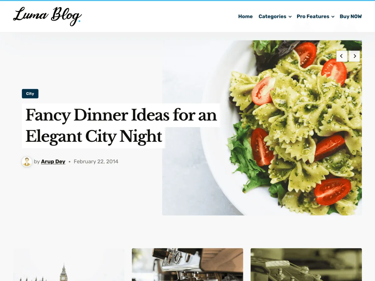 Luma Blog – bold and flexible